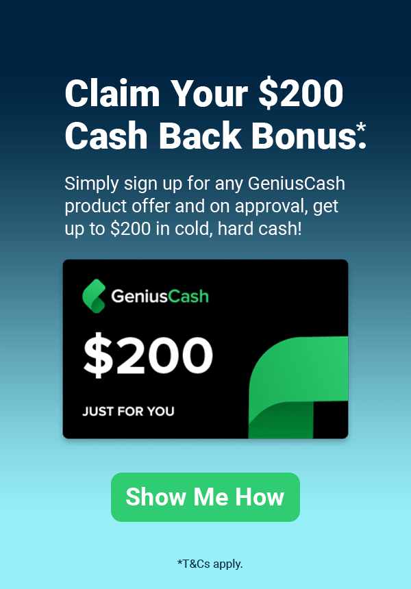 GeniusCash Offers on Credit Card Approvals